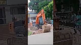 Railway platform work short youtubeshort TataHitachi Excavetor earthmovers subscribemychannel [upl. by Aala104]