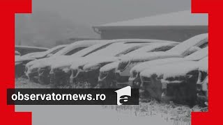 România lovită de un ciclon polar Zonele unde ninge consistent şi temperaturile scad dramatic [upl. by Bowlds]