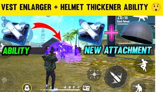 VEST ENLARGER  HELMET THICKENER ABILITY TEST  GARENA FREE FIRE [upl. by Ligriv]