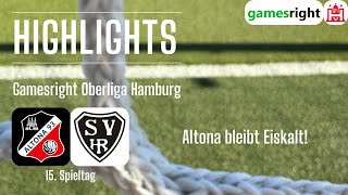 15 Spieltag Gamesright Oberliga Hamburg Highlights Altona 93  SV HalstenbekRellingen [upl. by Ardnaeed]