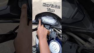 Honda sp125 Time Setting Kaise Karte Hai  How to set the Clock timing of SP125  Clock Time Change [upl. by Floeter]