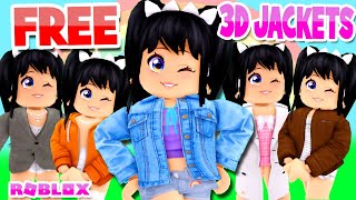 5 FREE 3D JACKETS  LINKS NEW CATALOG ITEMS roblox [upl. by Odraude]