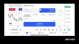 Opera con iBroker desde la app móvil de TradingView [upl. by Nipsirc]