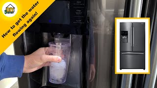 How to fix a Samsung refrigerator water dispenser that doesn’t work [upl. by Rox]