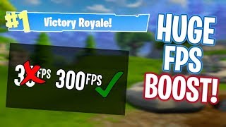 😍HOW TO BOOST YOUR FPS IN FORTNITE BATTLE ROYALE 500fps NO LAG [upl. by Saravat564]