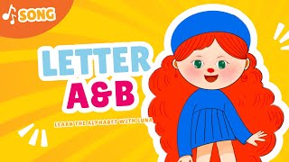 Phonics  Letter A amp B song  Learn the Alphabet with Lunas Garden [upl. by Einhpad90]