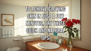 To achieve glowing skin in just a few minutes try these quick and natural tips [upl. by Enitsirhc]