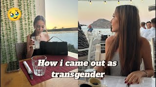 How I came out as TransgenderSTORYTIME [upl. by Roswell162]