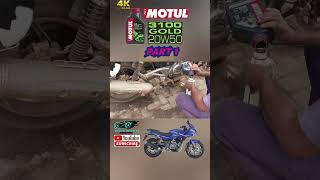 Bajaj Pulsar 220F Engine Oil Change Motul 3100 Gold 20W50Pulsar220F Engine Oil Change Pulsar220F [upl. by Anikehs148]