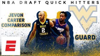 Jevon Carter 2018 NBA draft comparison Patrick Beverley  DraftExpress  ESPN [upl. by Hansel730]