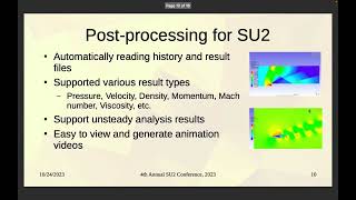 SU2 Conference 23 Running CFD computation using SU2 and Welsim [upl. by Karlow411]