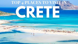 TOP 4 PLACES TO VISIT IN CRETE  GREECE TRAVEL [upl. by Amaty746]