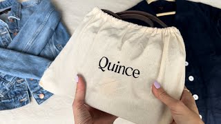 QUINCE REVIEW  New Handbag amp Clothes [upl. by Winsor]