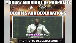 MONDAY MIDNIGHT PRAYERS OF PROPHETIC DECREES amp DECLARATIONS  APOSTLE JOSHUA SELMAN [upl. by Talich]