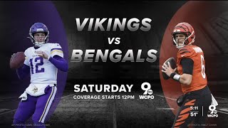 Bengals take on Minnesota Vikings as playoff pursuit continues [upl. by Beaston118]