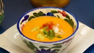 Receta de Gazpacho in English y Español [upl. by Doralin]