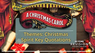 A Christmas Carol Themes Christmas Spirit  Key Quotes [upl. by Isidor]