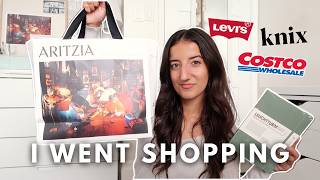 CLOTHING amp HOME HAUL Im ready for fall aritzia costco amp levis [upl. by Myrta]