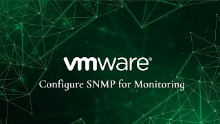 How to configure VMware ESXI Snmp for Monitoring [upl. by Norbie112]