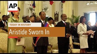 JeanBertrand Aristide Sworn In  1991  Today In History  7 Feb 18 [upl. by Leahicm]