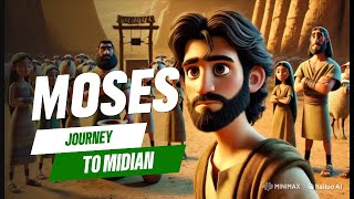 The Journey of Moses From Egypt to Midian 🌄  Full Bible Story Animation Exodus 21125 [upl. by Yelac680]