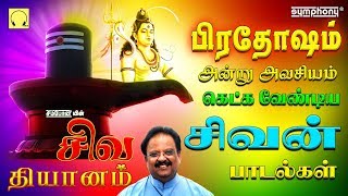 பிரதோஷம் அன்று கேட்கும் சிவன் பாடல்  சிவ தியானம்  எஸ்பிபி  Sivan Pradosham songs by SPB [upl. by Lednahs]