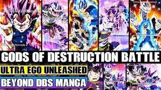 Beyond Dragon Ball Super Ultra Ego Vegeta Unleashed God Of Destruction Rino Vs Beerus Begins [upl. by Attiuqahs]