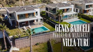 Kuşadasında Panoramik Manzaralı Geniş Villa Turu [upl. by Eileme]