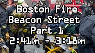 Part 1 Boston Fire Department Beacon St Dispatch Audio and Maydays LODD 3262014 [upl. by Sheffy294]