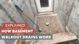 Explained How Basement Walkout Drains Work [upl. by Nodyl]