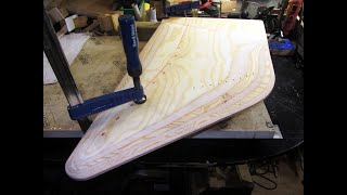 SHAPING THE PLYWOOD CENTERBOARD USING HAND PLANER AND SIDE TEMPLATE RoSSY project Timelapse [upl. by Urson]