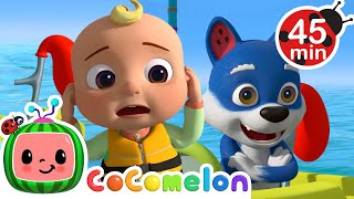 Big Balloon Race  CoComelon Animal Time 🐺  Kids Learning Songs  Sing Along Nursery Rhymes [upl. by Simonne]