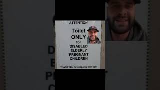 RARE TOILET Funny sign Nobody Cares Anthony funny funnyvlog funnyblog comedy nobodycaresanthony [upl. by Rossie750]