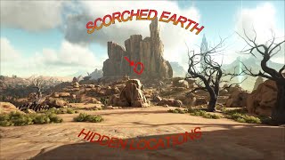 TOP 5 Scorched Earth Hidden Base Locations 2023 Ark Survival Evolved Plus bonus [upl. by Hollyanne]