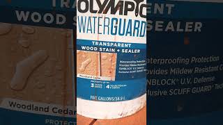 Olympic waterguard transparent wood stain sealer 55167 REVIEW [upl. by Chu]