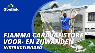 Mobiel voor en zijwanden opzetinstructie Fiamma Caravanstore [upl. by Assirhc]