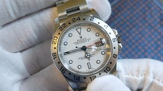 Webber Reviews Rolex Explorer II 16570 quotPolarquot [upl. by Eerual]