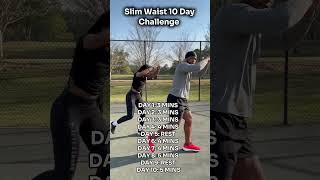 10 Day Slim Waist Challenge workoutmotivation fitnesschallenge workoutathome [upl. by Dahlia]