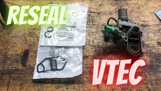 Complete VTEC Solenoid Assembly Reseal  NO MORE OIL LEAKS [upl. by Milman579]