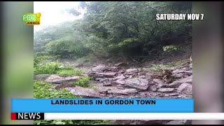 Landslides In Gordon Town [upl. by Maxama493]