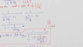 RL High pass Filter One zero One pole Magnitude Phase and 3dB Frequency [upl. by Yesnikcm]