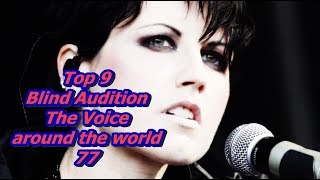 Top 9 Blind Audition The Voice around the world 77 [upl. by Amlez]