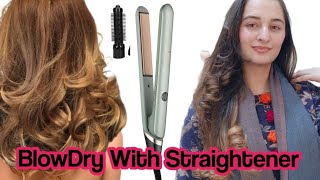 Amazing Tricks to BlowDry your hair with Straightener [upl. by Llenyt]