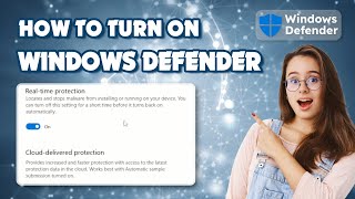 How to Turn on Windows Defender 2024 PC Security [upl. by Atsyrt]