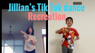 Recreating Jillian’s Tik Tok dance from JillianTubeHD [upl. by Noffets]