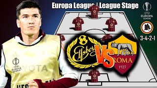 ELFSBORG VS AS ROMA  AS ROMA POTENTIAL STARTING LINEUP EUROPA LEAGUE  LEAGUE STAGE [upl. by Mercy]