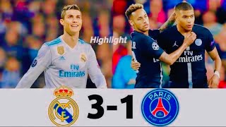 Real Madrid vs PSG  3 legends football match highlights [upl. by Ohaus]