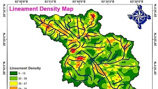 Lineaments Extraction and density Mapping using ArcGIS GIS Tutorial [upl. by Ruvolo]