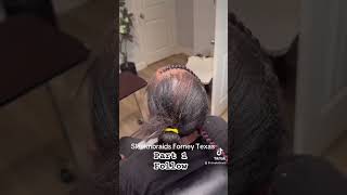 braids hairstyles alopecia stitchbraids naturalhair knotlessbraids How to thin hair care [upl. by Redep499]