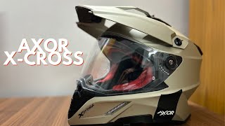 New Helmet Added  Axor XCross Dual Visor  Dual Sport Helmet  Nickel Color  Pinlock Preinstalled [upl. by Fried]